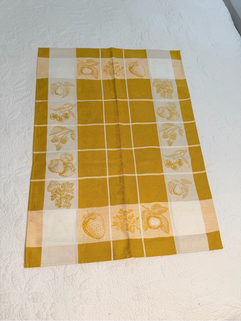 Vintage Lippe-Leinen German Fall Harvest
October Tea Hand Towel Halbleinen Linen